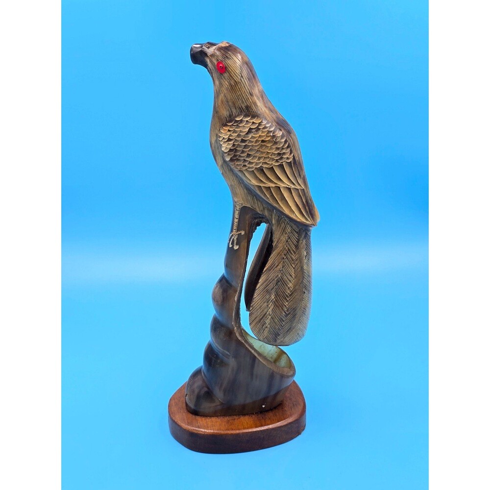 Vintage Hand carved Wooden Eagle 11"